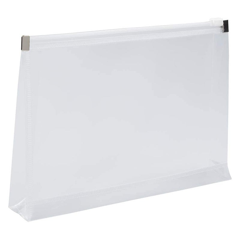 JAM PAPER Plastic Envelopes with Zip Closure - Index - 5 1/4 x 8 - Clear - 12/Pack - Image 2